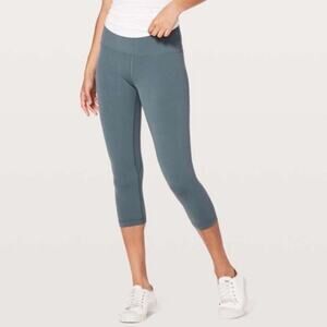 LuLulemon Athletica Align Crop 21" in Oil Blue 6